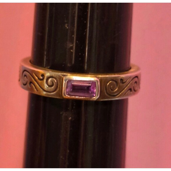 Brighton Jewelry - Brighton sterling silver amethyst ring
